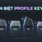 Infographic so sánh các profile keycap Cherry, OEM, XDA, SA, DSA và MT3