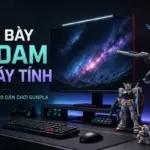 Cover Cách trưng bày Gundam góc máy tính cho desk setup Gunpla