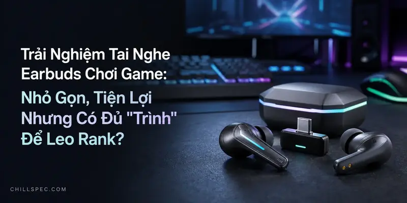 Cover Trải nghiệm tai nghe earbuds chơi game – ChillSpec