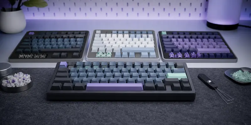 Bàn phím cơ custom hoàn thiện cùng các lựa chọn switch và keycap thay thế