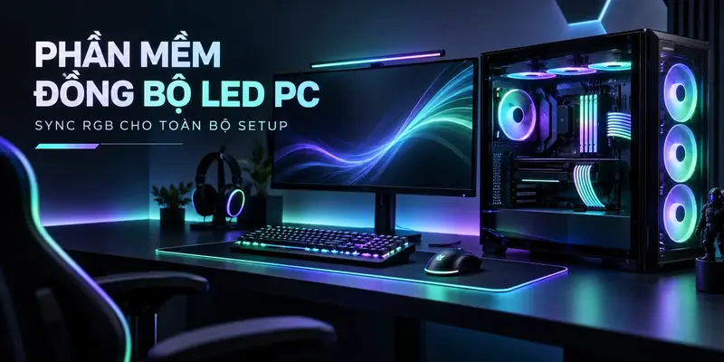 Cover phần mềm đồng bộ LED PC (Sync RGB) phổ biến – setup RGB toàn góc máy
