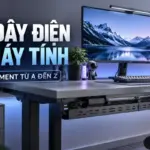 Ảnh bìa hướng dẫn giấu dây điện bàn máy tính và cable management