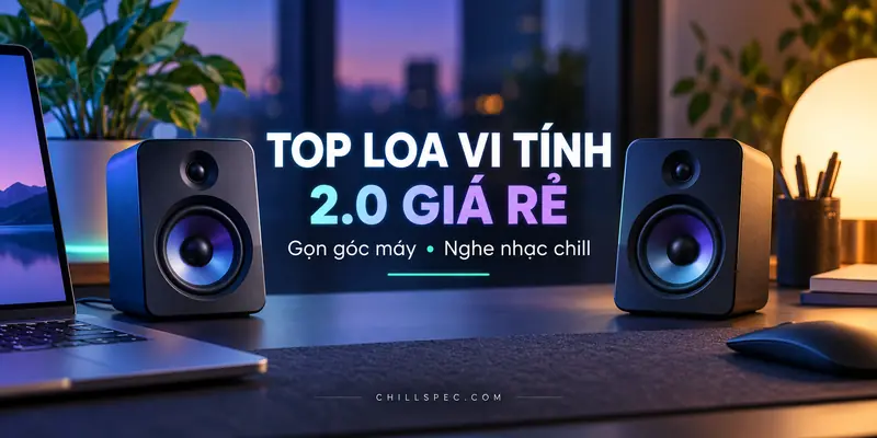 Top loa vi tính 2.0 giá rẻ cho góc máy — cover ChillSpec